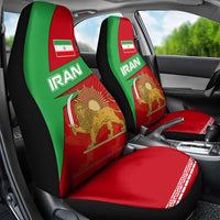 Iran National Heritage Car Seat Cover with Lion and Sun Emblem and Royal Coat of Arms