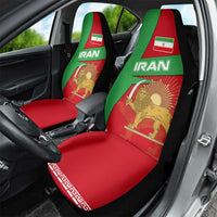 Iran National Heritage Car Seat Cover with Lion and Sun Emblem and Royal Coat of Arms
