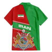 Iran National Heritage Family Matching Mermaid Dress and Hawaiian Shirt with Lion and Sun Emblem and Royal Coat of Arms
