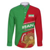 Iran National Heritage Family Matching Mermaid Dress and Hawaiian Shirt with Lion and Sun Emblem and Royal Coat of Arms