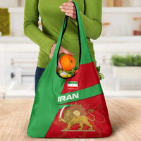 Iran National Heritage Grocery Bag with Lion and Sun Emblem and Royal Coat of Arms