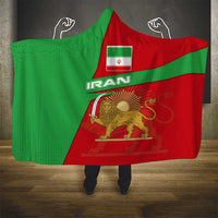 Iran National Heritage Hooded Blanket with Lion and Sun Emblem and Royal Coat of Arms