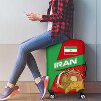 Iran National Heritage Luggage Cover with Lion and Sun Emblem and Royal Coat of Arms