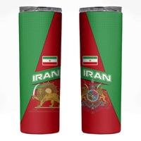 Iran National Heritage Skinny Tumbler with Lion and Sun Emblem and Royal Coat of Arms