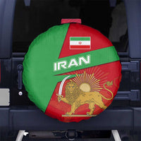 Iran National Heritage Spare Tire Cover with Lion and Sun Emblem and Royal Coat of Arms
