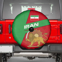 Iran National Heritage Spare Tire Cover with Lion and Sun Emblem and Royal Coat of Arms