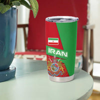 Iran National Heritage Tumbler Cup with Lion and Sun Emblem and Royal Coat of Arms