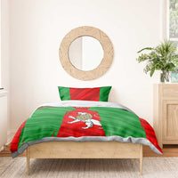 Iran National Pride Bedding Set with Bold Lion Crest and Country Silhouette