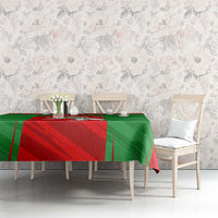 Iran National Pride Tablecloth with Bold Lion Crest and Country Silhouette