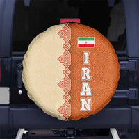 Iran Heritage Spare Tire Cover with Traditional Pattern and Royal Emblem Design