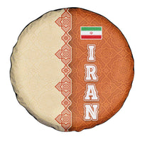 Iran Heritage Spare Tire Cover with Traditional Pattern and Royal Emblem Design