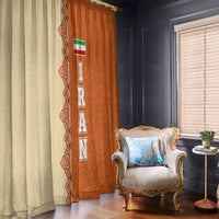 Iran Heritage Window Curtain with Traditional Pattern and Royal Emblem Design