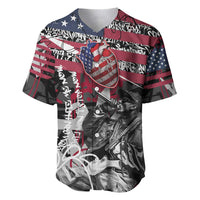 Hip Hop Graffiti Baseball Jersey with Rapper Portrait and American Flag Street Art - Wonder Print Shop