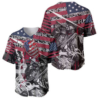 Hip Hop Graffiti Baseball Jersey with Rapper Portrait and American Flag Street Art - Wonder Print Shop