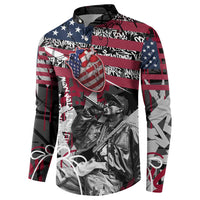 Hip Hop Graffiti Button Sweatshirt with Rapper Portrait and American Flag Street Art - Wonder Print Shop