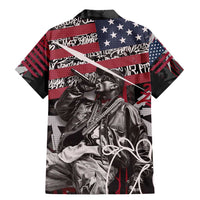 Hip Hop Graffiti Family Matching Mermaid Dress and Hawaiian Shirt with Rapper Portrait and American Flag Street Art - Wonder Print Shop