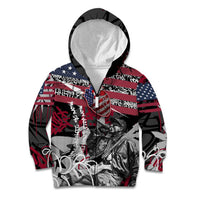 Hip Hop Graffiti Kid Hoodie with Rapper Portrait and American Flag Street Art - Wonder Print Shop