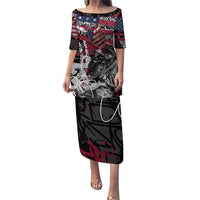 Hip Hop Graffiti Puletasi with Rapper Portrait and American Flag Street Art - Wonder Print Shop