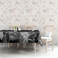 Hip Hop Graffiti Tablecloth with Rapper Portrait and American Flag Street Art - Wonder Print Shop