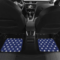 Motocross Rider Graphic Dirtbike Racing Car Mats with Distressed American Flag and Custom Number - Wonder Print Shop
