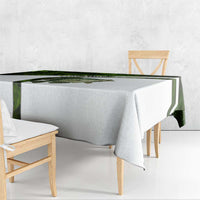 Crappie Fishing Green Camo Tablecloth with Leaf Camouflage and Custom Name Design - Wonder Print Shop