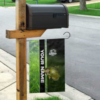 Crappie Fish Green Underwater Graphic Garden Flag with Custom Name and Fishing Logo Design - Wonder Print Shop