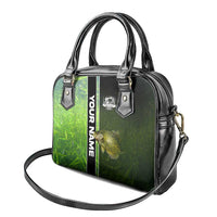 Crappie Fish Green Underwater Graphic Shoulder Handbag with Custom Name and Fishing Logo Design - Wonder Print Shop