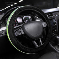 Crappie Fish Green Underwater Graphic Steering Wheel Cover with Name and Fishing Logo Design - Wonder Print Shop