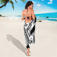 Golf Club Monochrome Design Sarong with Golf Ball and Club Graphic and Custom Name Print - Wonder Print Shop