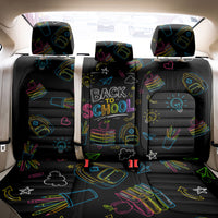 Back To School New Year New Chapter Back Car Seat Cover Colorful Neon Chalkboard Doodle School Supplies