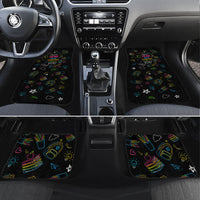 Back To School New Year New Chapter Car Mats Colorful Neon Chalkboard Doodle School Supplies