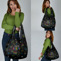 Back To School New Year New Chapter Grocery Bag Colorful Neon Chalkboard Doodle School Supplies