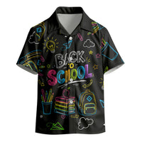 Back To School New Year New Chapter Kid Hawaiian Shirt Colorful Neon Chalkboard Doodle School Supplies