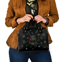 Back To School New Year New Chapter Shoulder Handbag Colorful Neon Chalkboard Doodle School Supplies