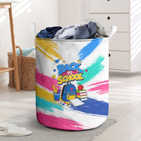 Back To School Laundry Basket New Year New Chapter Colorful Paint Splatter