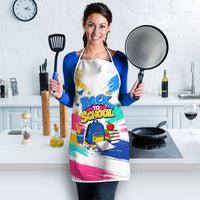 Back To School Apron New Year New Chapter Colorful Paint Splatter