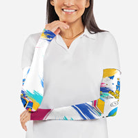 Back To School Arm Sleeves New Year New Chapter Colorful Paint Splatter