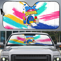 Back To School Auto Sun Shade New Year New Chapter Colorful Paint Splatter
