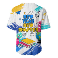 Back To School Baseball Jersey New Year New Chapter Colorful Paint Splatter