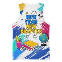 Back To School Basketball Jersey New Year New Chapter Colorful Paint Splatter