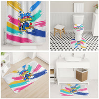 Back To School Bathroom Set New Year New Chapter Colorful Paint Splatter