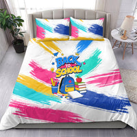 Back To School Bedding Set New Year New Chapter Colorful Paint Splatter