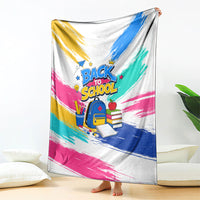 Back To School Blanket New Year New Chapter Colorful Paint Splatter