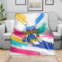 Back To School Blanket New Year New Chapter Colorful Paint Splatter