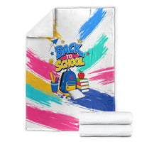 Back To School Blanket New Year New Chapter Colorful Paint Splatter