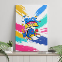 Back To School Canvas Wall Art New Year New Chapter Colorful Paint Splatter