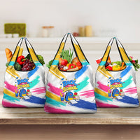 Back To School Grocery Bag New Year New Chapter Colorful Paint Splatter