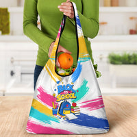 Back To School Grocery Bag New Year New Chapter Colorful Paint Splatter