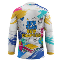 Back To School Hockey Jersey New Year New Chapter Colorful Paint Splatter