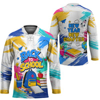 Back To School Hockey Jersey New Year New Chapter Colorful Paint Splatter